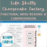 Life Skills Functional Menu Reading & Comprehension Boom C