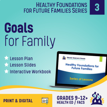 Preview of Goals for Family - Planning Ahead for Family Life - HS Health & FACS Lesson3