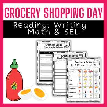 Preview of Grocery Shopping Day! (Themed Reading, Writing, Math & SEL Activities)