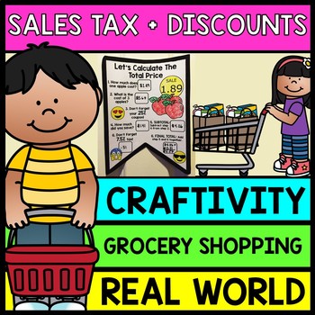 Preview of Life Skills Grocery Shopping: Figuring Out Sales Tax and Coupons {Craftivity}