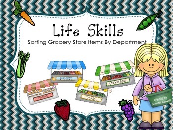 Preview of Life Skills Grocery Sorting Task