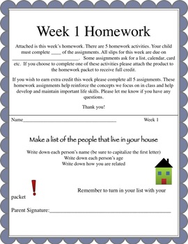 homework helps with life skills