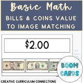 Life Skills Identifying Bills & Coins Number Form Value To