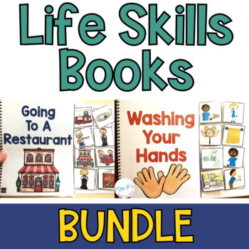 Preview of Life Skills Interactive Book BUNDLE - Adapted Books For Functional Skills