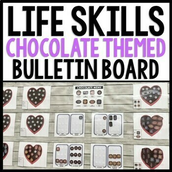 Preview of Life Skills - Interactive Bulletin Board - Complete the Chocolate Order