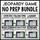 Life Skills Jeopardy and Trivia Games BUNDLE