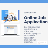 Life Skills - Job Application Google Form for Distance Learning