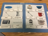 Life Skills: Kitchen Vocabulary (word to picture match) Fi