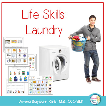 Preview of Life Skills Laundry Activities: Functional Vocabulary & Language