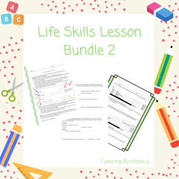 Preview of Life Skills Lesson Bundle 2