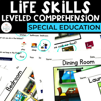 Preview of Life Skills Comprehension Worksheets | Special Education