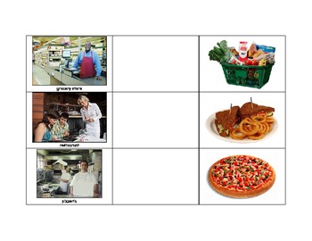 Preview of Life Skills: Match the Related Items