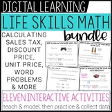 Life Skills Math Distance Learning Lessons BUNDLE