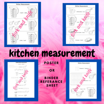 Preview of Life Skills Math Measurement For Cooking In FCS Using Cups and Pitchers