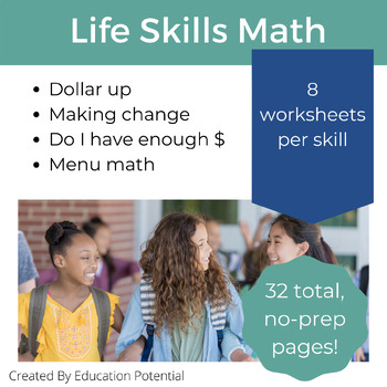 Preview of Life Skills Math No-Prep Packet
