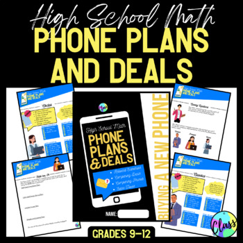 Preview of Life Skills Math | Phone Plans & Deals | High School