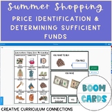 Life Skills Math Summer Shopping Price ID & Determining Su