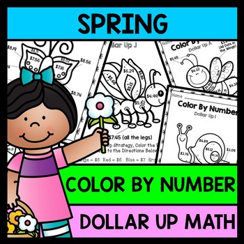 Preview of Life Skills - Color by Number - Dollar Up - Math- Money - Special Education