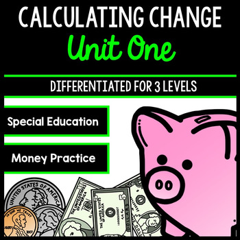 Preview of Life Skills Money and Math - Calculating Change - Shopping - Special Education