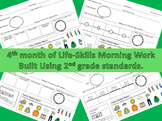 Life-Skills Morning Work Month 4 -  2nd Grade Level