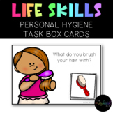 Life Skills: Personal Hygiene WH- Question Task Box Cards