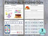 Life Skills, Personal Information Activities, All About Me