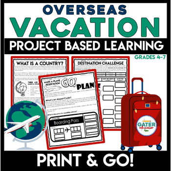 Preview of Life Skills | Plan a Vacation PBL | Project Based Learning