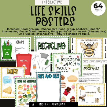 Preview of Life Skills Posters - INTERACTIVE