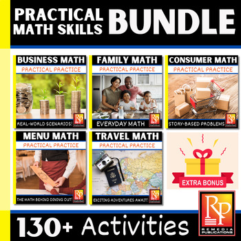 Preview of LIFE SKILLS: PRACTICAL APPLICATION MATH BUNDLE
