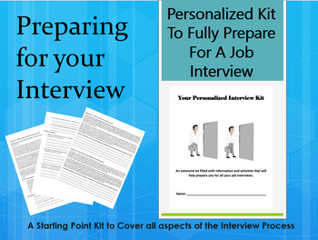 Preview of Life Skills - Preparing for a Job Interview Kit