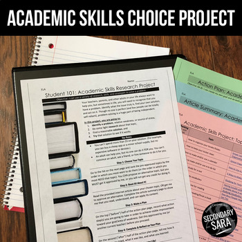 Preview of Academic Skills Choice Project: Becoming Better Students