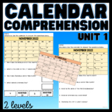Life Skills - Calendar Comprehension - Reading Calendars - Unit 1