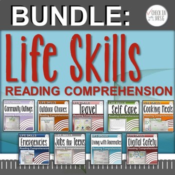 Preview of Life Skills Reading Comprehension Bundle