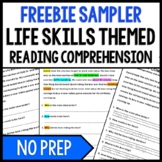 Life Skills - Reading Comprehension - Special Education - FREEBIE