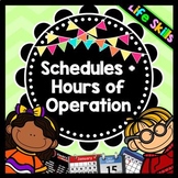 Life Skills - Reading - Hours of Operation - Special Education - Store Hours