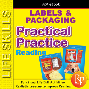 Preview of Life Skills Special Education Activities LABELS & PACKAGING Comprehension Lesson