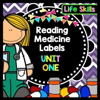Preview of Life Skills - Special Education - Medicine Labels - Reading - Writing - Unit 1
