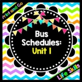 Life Skills Reading, Time and Math: Bus Schedule Vocabular
