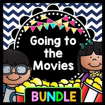 Preview of Life Skills Reading, Writing, Money, and Math: Going to the Movie Theater BUNDLE