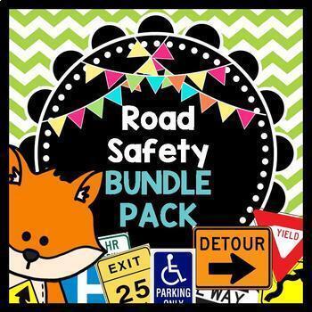 Preview of Life Skills Reading and Math: Road Signs + Driving Safety BUNDLE