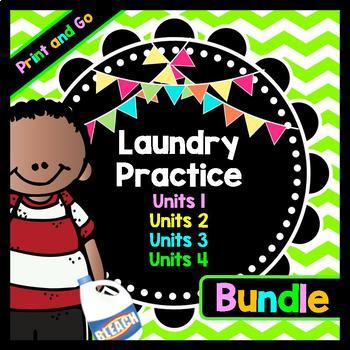 Preview of Life Skills Reading and Writing: How to Do Laundry - Ultimate Bundle