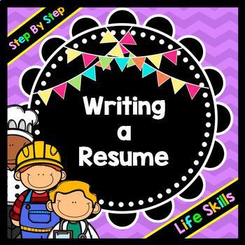 Preview of Life Skills - Job Skills - Resume Writing - Special Education