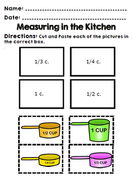 Life Skills Real World Math: Measuring Cups, Recipes, and Cooking. Unit 2