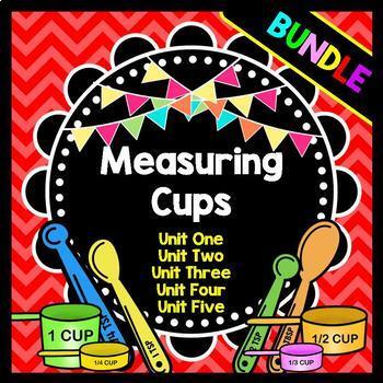 Preview of Life Skills - Real World Math - Measuring Cups - Recipes - Cooking - BUNDLE