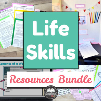 Preview of Life Skills Resources - Real World English Activities Resume Career Exploration