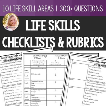 Preview of Life Skills Rubric and Checklist Bundle. Special Education