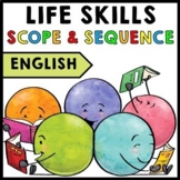 Life Skills - Scope and Sequence - Pacing Guide - FREEBIE 