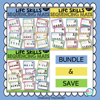 Preview of Life Skills Sequencing Mats® BUNDLE