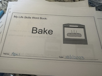 Preview of Life Skills Sight Words: Kitchen Vocab