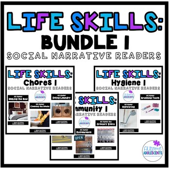 Preview of Life Skills Social Narratives Bundle 1